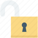 access, open lock, padlock, safety, unlock