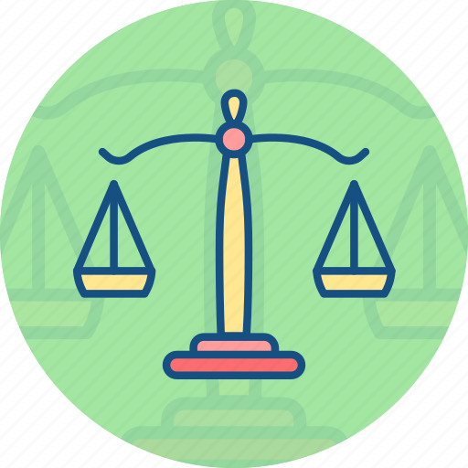 Balanced, balanced scale, court symbol, judge, justice, law, law justice icon - Download on Iconfinder