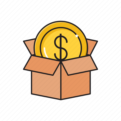 Box, carton, delivery, dollar, parcel icon - Download on Iconfinder
