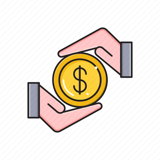 Care, dollar, hand, protection, secure icon - Download on Iconfinder