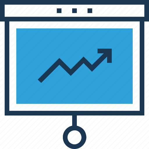 Business presentation, chalkboard, easel, graph, presentation icon - Download on Iconfinder