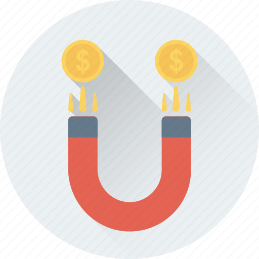 Coin, dollar, finance, magnet, marketing icon - Download on Iconfinder