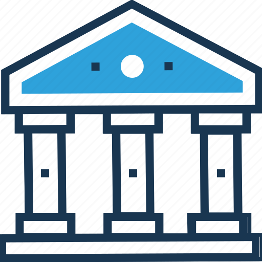 Bank, bank building, building, courthouse, real estate icon - Download on Iconfinder