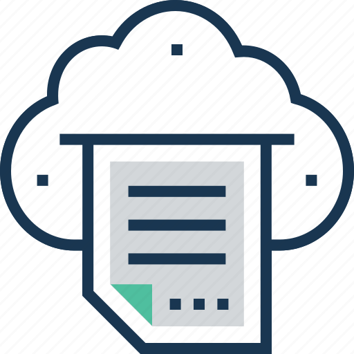 Cloud paper, cloud print, cloud printing, facsimile, online printing icon - Download on Iconfinder