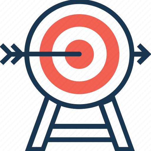 Bullseye arrow, dartboard, focus, goal, target icon - Download on Iconfinder