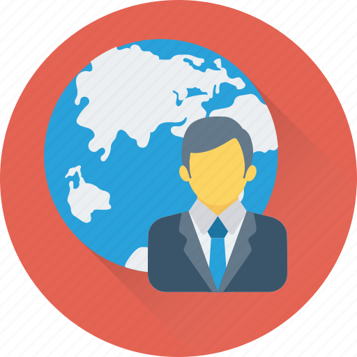 Around the world, businessman, global, globe, international icon - Download on Iconfinder