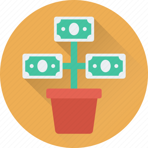 Banknotes, growth, investment, money plant, plant icon - Download on Iconfinder