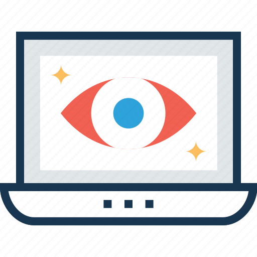 Impression, laptop, suspicion, view, vision icon - Download on Iconfinder