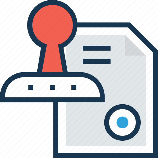 Authorized, commitment, dedication, sheet, stamp icon - Download on Iconfinder
