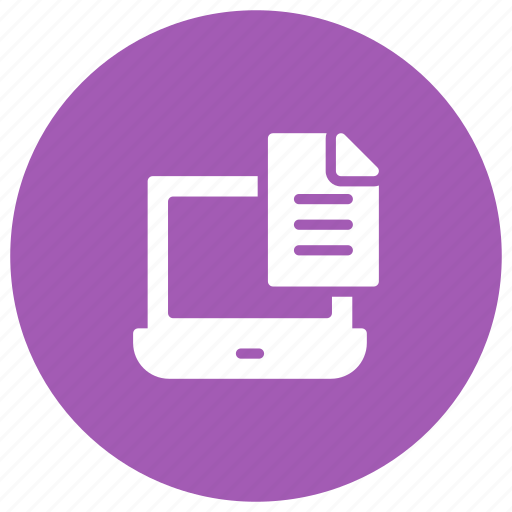 Cv, document, file, laptop, page icon - Download on Iconfinder