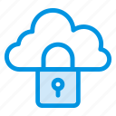 cloud, lock, protection, security