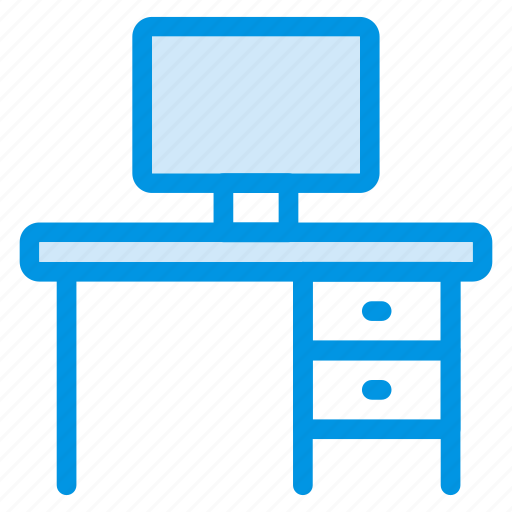 Computer, desk, office, table icon - Download on Iconfinder