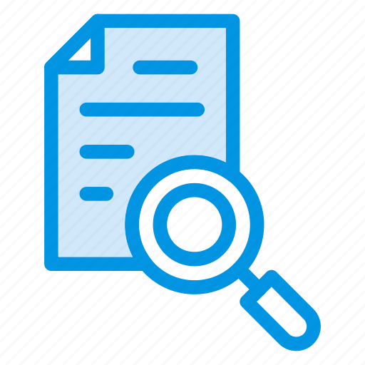 Document, file, magnifyingglass, page, scan, search icon - Download on Iconfinder