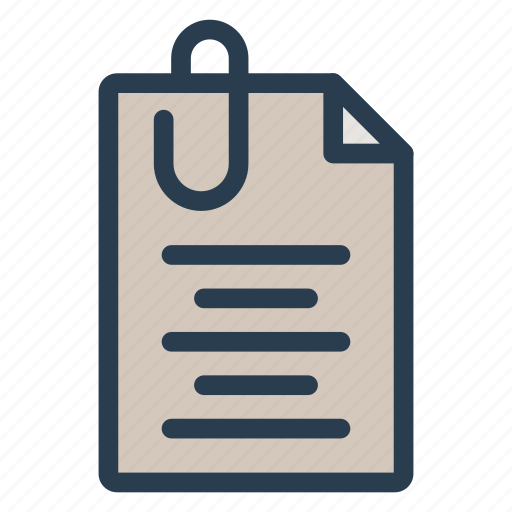 Attachment, clip, document, file icon - Download on Iconfinder