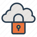 cloud, lock, protection, security