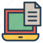 cv, document, file, laptop, page 