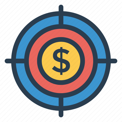 Aim, dollar, goal, target icon - Download on Iconfinder