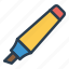 highlighter, marker, pencil, text 