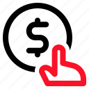 coin, hand, bonus, point, ecommerce