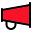 megaphone, bullhorn, speaker, loud, advertising 