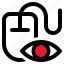mouse, eye, subscribe, clicker, click 
