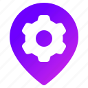 gps, setting, pin, point, venue, map, location