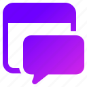 web, chat, message, user, application