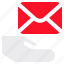 hand, email, communications, dm, messages 
