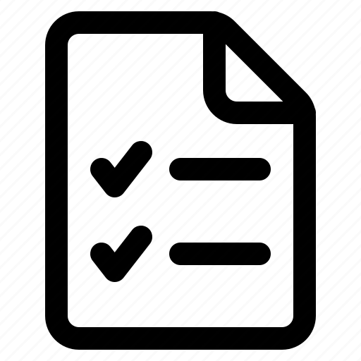 File, list, checklist, paper, check icon - Download on Iconfinder