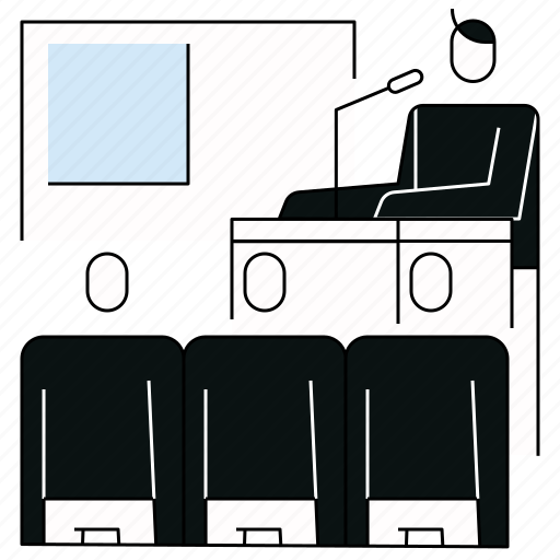 Business, oration, speech, seminar, conference, meeting icon - Download on Iconfinder