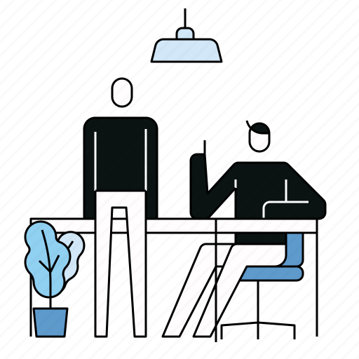 Office, discussion, workplace, communication, conversation, negotiation icon - Download on Iconfinder