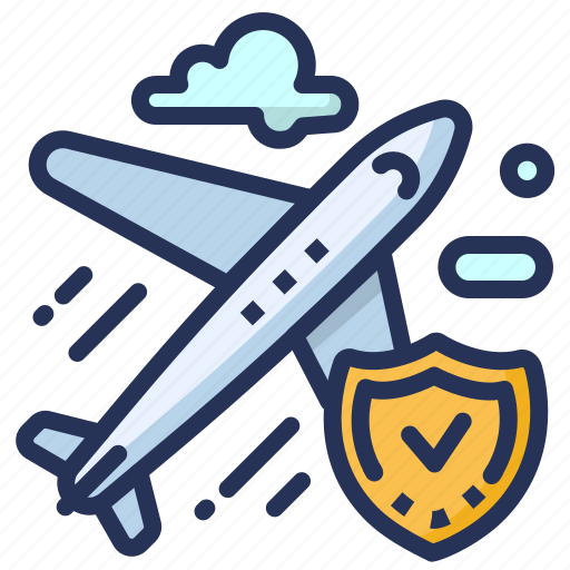 Flight, insurance, plane, travel icon - Download on Iconfinder