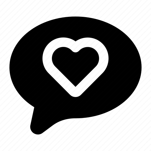 Love, heart, romance, like, chat icon - Download on Iconfinder