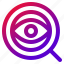 search, eye, magnifying, glass, insight, investigation 