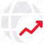 globe, growth, global, economy, finance, arrow, up 