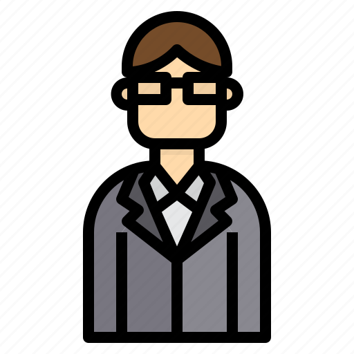 Avatar, business, glasses, man icon - Download on Iconfinder