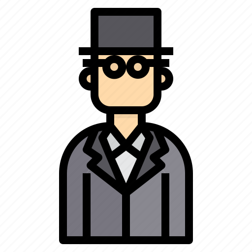 Avatar, business, glasses, hat, man icon - Download on Iconfinder