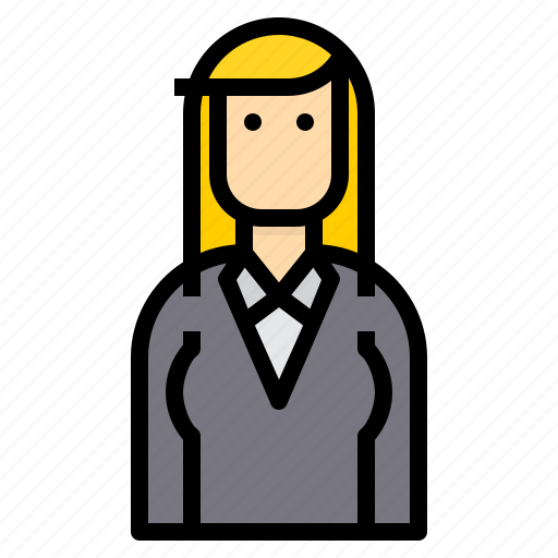 Avatar, business, hair, long, woman icon - Download on Iconfinder