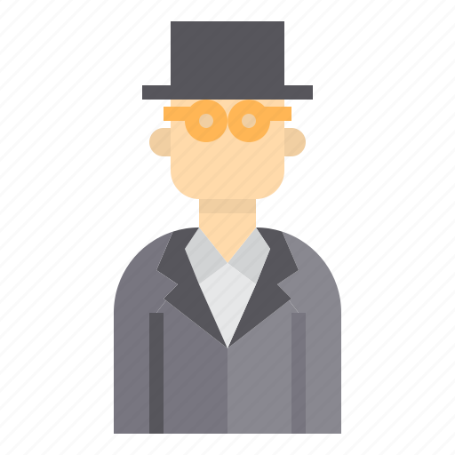 Avatar, business, glasses, hat, man icon - Download on Iconfinder