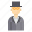 avatar, business, glasses, hat, man 