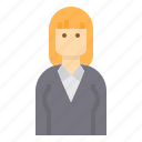 avatar, business, teacher, woman