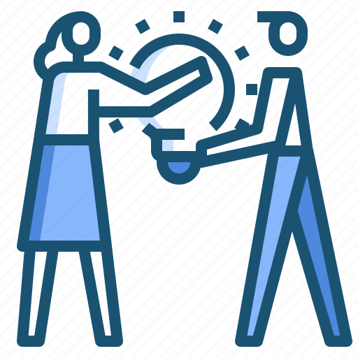 Bulb, idea, teamwork icon - Download on Iconfinder