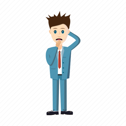 Business, businessman, cartoon, depressed, loser, professional, unsuccessful icon - Download on Iconfinder