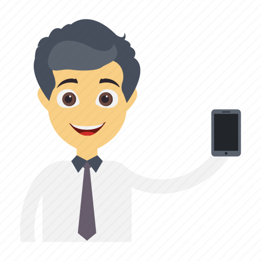 Avatar, character, employee, mobile, phone icon - Download on Iconfinder
