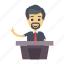avatar, employee, presentation, speech, user 
