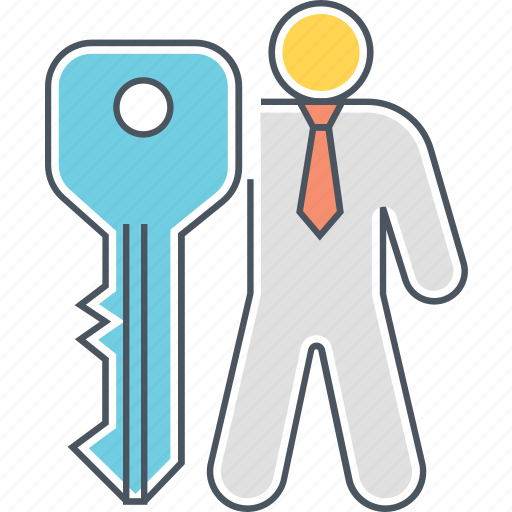 Key, person, key employee, key person, key personnel icon - Download on Iconfinder