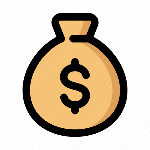 Money bag, dollar bag, money sack, dollar sack, money, cash, cash bag icon - Download on Iconfinder