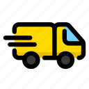 delivery, shipping, truck, van