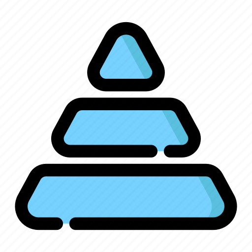Graph, hierarchy, pyramid, triangle icon - Download on Iconfinder
