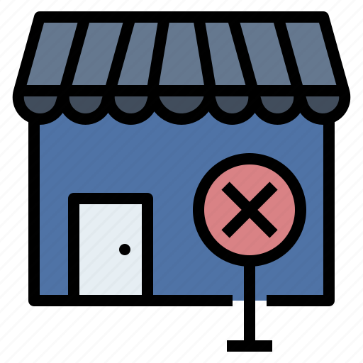 Bankrupt, close down, depression, loss, shop icon - Download on Iconfinder